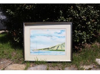 Signed Seaside Painting