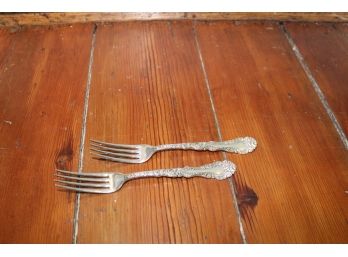 Beautiful Pair Of Silverplate Forks