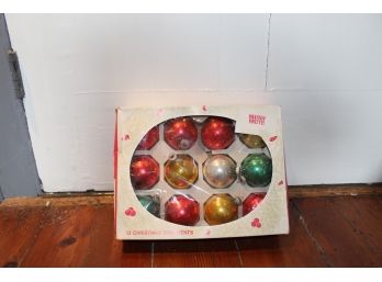 Vintage 1960s Christmas 'Shiny Brite' Ornaments