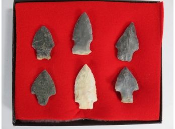 Lot Of 6 Arrowheads