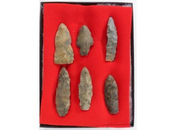 Lot Of 6 Arrowheads