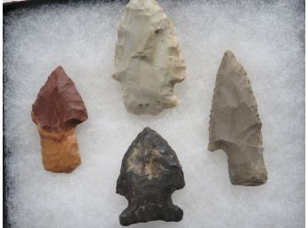 Lot Of 4 Arrowheads