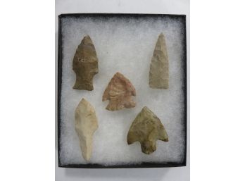 Lot Of 5 Arrowheads