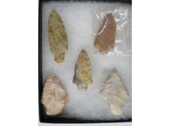 Lot Of 5 Arrow Heads