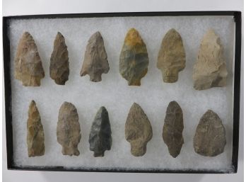 Lot Of 12 Arrowheads