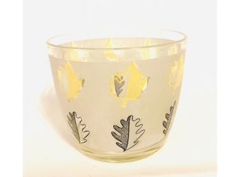 Frosted Glass Foliage Ice Bucket - Libbey Glass Co.