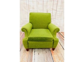 MID Century Grass Green Upholstered Arm Chair