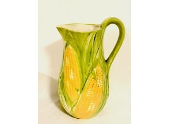 Vintage Corn Ceramic Pitcher