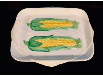 Vintage Mid Century Ceramic Corn On The Cob Tray