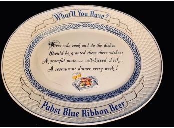 Vintage Pabst Blue Ribbon Wall Sign/decor