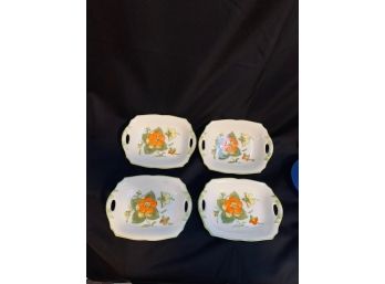 China Trinket Dishes With Handles By Shafford