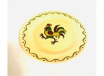 Vintage Hand Painted Mid Century California Provincial Poppytrail Charger Plate