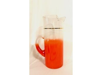 Vintage MCM Blendo Pitcher By West Virginia Glass Co.