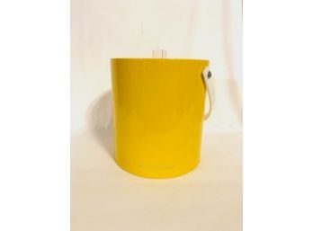 Canary Yellow Bucket Brigade Ice Bucket And Tongs