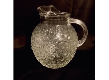 Vintage Mid Century Textured Ball Pitcher