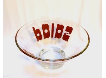 Vintage Mid Century Glass Salad Bowl