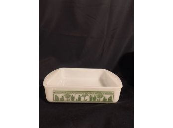 Vintage Grecian Pyrex Square Dish