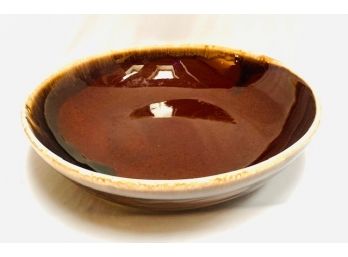 Vintage USA Pottery Brown Drip Glaze Pottery Blow