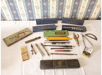 Antique & Vintage Pencils, Paints, And More - Milton Bradley, Dicksons, El Dorado