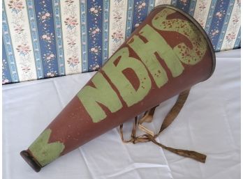 Wonderful C1930's High School Megaphone - NBHS