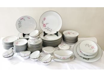 Beautiful Vintage Noritake Japan Rosemarie China Service For Twelve Dinnerware And More