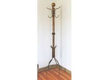 Vintage Brass Hall Tree