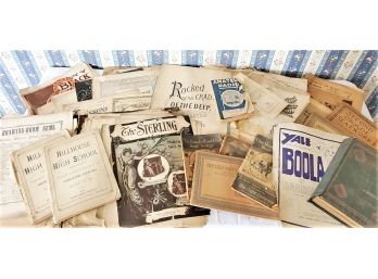 Antique Mid To Late 1800s To 1930s Scrapbook & Contents!