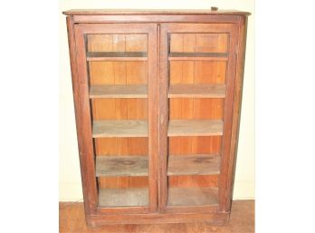 Antique Oak Five Shelf Bookcase