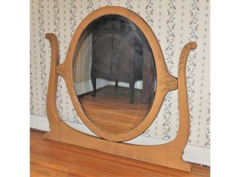 1920's Vintage Large Tilt Style Beveled Vanity Mirror