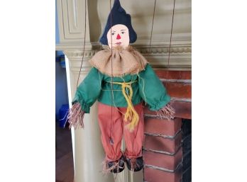 Fun Vintage Scarecrow Marionette Puppett