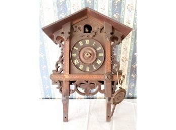 Antique Black Forest Large Cuckoo Clock - Repair Or Parts