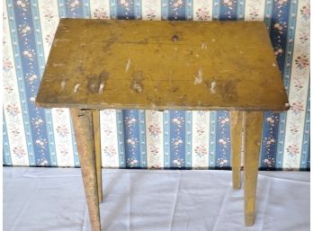 Cute Small Antique Painted Small Wood Table - Needs Repair