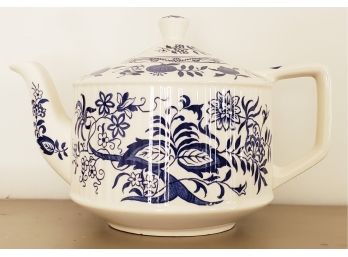 Vintage Stadler Blue Onion Porcelain Tea Pot