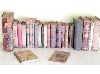 Lot#7 - Antique Grouping Of Medicine, Poetry Books And More