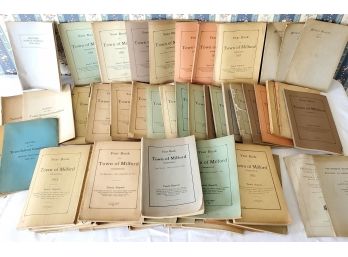 Antique Milford, CT Town, Hospital, And School Yearly Reports And More