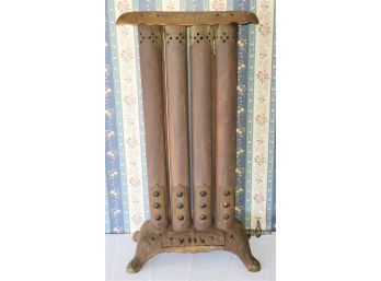 Wonderful Antique Late 1800s Wm Crane Puritan Cast Iron Bejeweled 4 Pipe Gas Parlor Heater