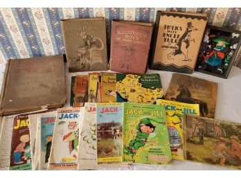 Antique & Vintage Childrens Books And Magazine -1st Ed Frolics With Uncle Yule 1928,  Junior Scholastic