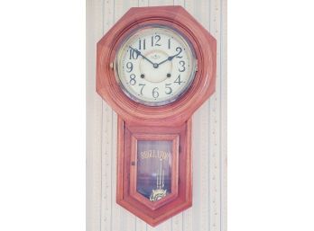 Vintage Regulator #4 American Schoolhouse Wood Wall Clock