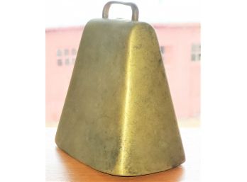 Awesome Antique Hand Wrought Brass Bell