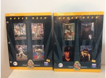 2 Mead Pocket Portfolio Folders 1993 Upper Deck Baseball Card Themed