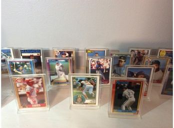 Lot Of Assorted Mini Topps Baseball Cards In Stands