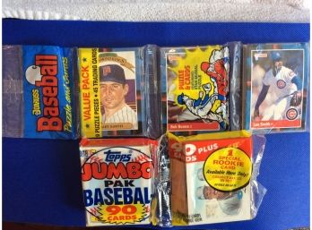 1988 Donruss Rack Pack And 1989 Topps Jumbo Pack