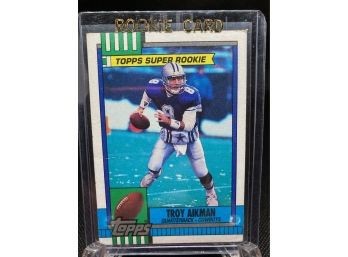 1990 Topps Troy Aikman ROOKIE Card #482