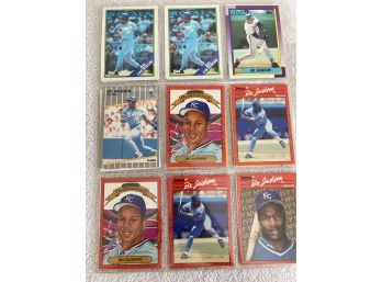 Bo Jackson 18 Card Lot - Topps - Donruss - Score - Fleer