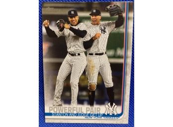 2019 Topps Aaron Judge/Giancarlo Stanton Yankees Baseball Card #444