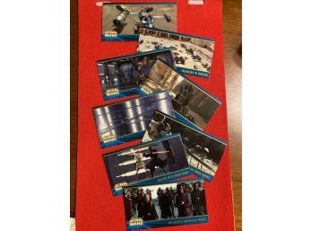 Lot Of 8 Topps Widevision Star Wars Episode 1 Trading Cards