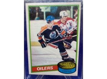 1980 Topps Wayne Gretzky Hockey Card #250 In Screwdown Holder