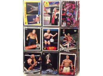 Binder With 198 WWE/WWF Wrestling Cards