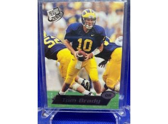 2000 Press Pass Football Tom Brady ROOKIE Card Silver Version