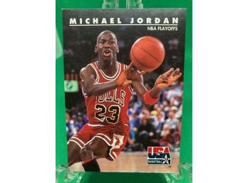 1992 Skybox Michael Jordan Playoffs Card #42